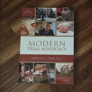 Modern Trial Advocacy Analysis & Practice Paperback Book Fifth Edition